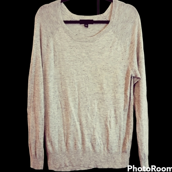 Mossimo lightweight knit sweater gray with black speckles size XXL - Picture 1 of 6